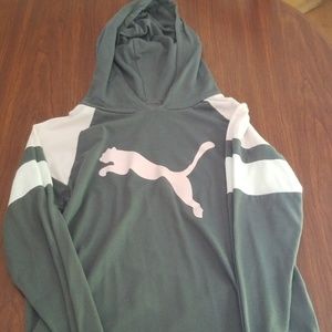 Puma hooded long sleeve tshirt